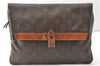 Auth Louis Vuitton Monogram Pochette Pliante Clutch Hand Bag Old Model LV K4823