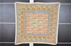 Authentic HERMES Pleats Scarf "CHASSE EN INDE" Silk Beige Box K4824