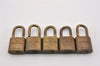 Authentic Louis Vuitton Padlock Gold 10Set LV K4825