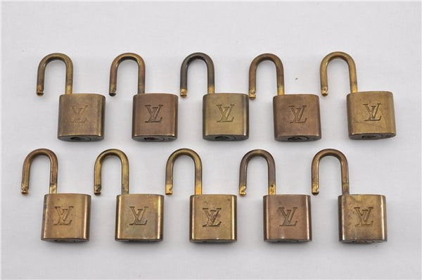 Authentic Louis Vuitton Padlock Gold 10Set LV K4825