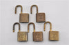 Authentic Louis Vuitton Padlock Gold 10Set LV K4825