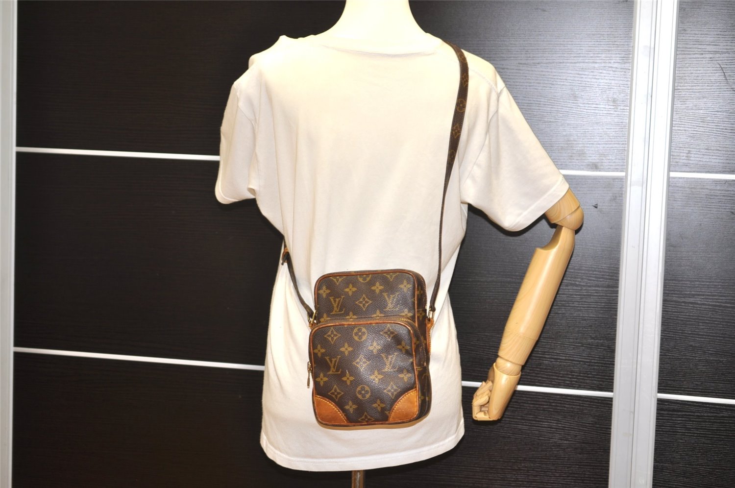 Authentic Louis Vuitton Monogram Amazone Shoulder Cross Bag M45236 LV Junk K4826