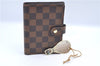 Authentic Louis Vuitton Damier Agenda PM Notebook Cover R20700 LV K4827