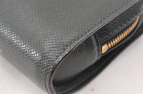 Authentic Louis Vuitton Taiga Baikal Clutch Bag Green M30184 LV K4829