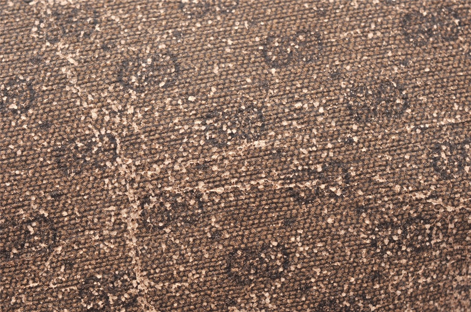 Authentic GUCCI Micro GG PVC Leather Clutch Hand Bag Purse Brown Junk K4831