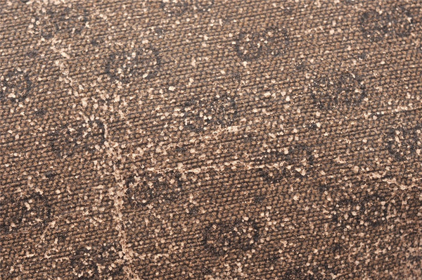 Authentic GUCCI Micro GG PVC Leather Clutch Hand Bag Purse Brown Junk K4831