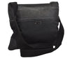 Authentic GUCCI Guccissima Shoulder Cross Bag Leather Nylon 161822 Black K4832