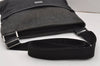Authentic GUCCI Guccissima Shoulder Cross Bag Leather Nylon 161822 Black K4832