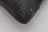 Authentic GUCCI Guccissima Shoulder Cross Bag Leather Nylon 161822 Black K4832
