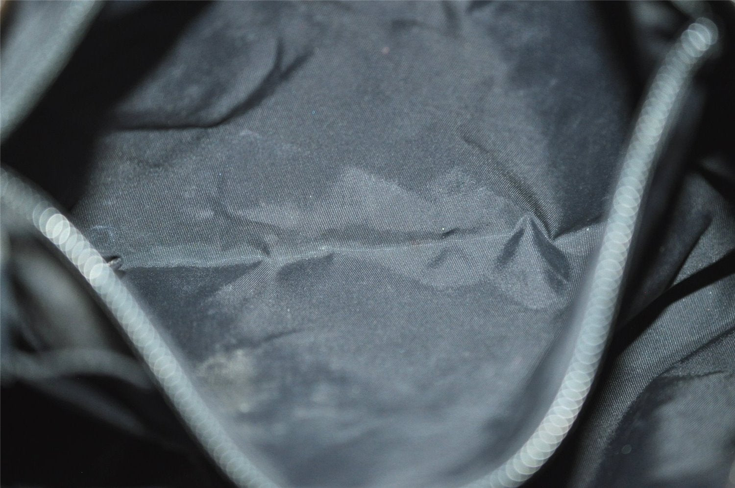 Authentic GUCCI Guccissima Shoulder Cross Bag Leather Nylon 161822 Black K4832