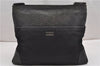 Authentic GUCCI Guccissima Shoulder Cross Bag Leather Nylon 161822 Black K4832