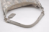 Auth COACH Madison Dotted Op Art 2Way Shoulder Bag Canvas Leather White K4833