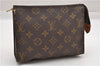 Auth Louis Vuitton Monogram Poche Toilette 19 M47544 Cosmetics Pouch Junk K4835