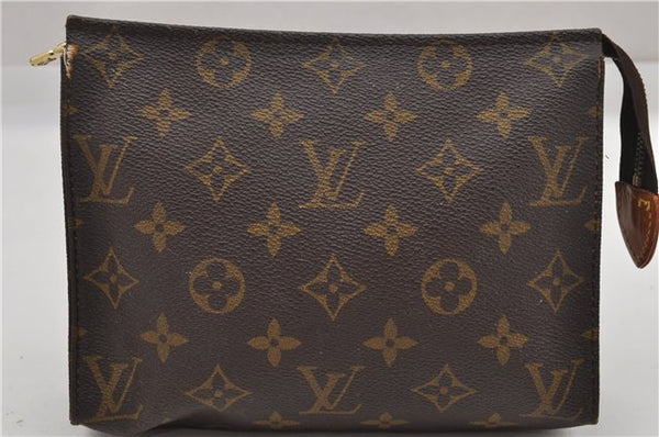 Auth Louis Vuitton Monogram Poche Toilette 19 M47544 Cosmetics Pouch Junk K4835
