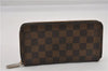 Authentic Louis Vuitton Damier Zippy Long Wallet Purse N60015 LV K4837