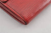 Auth Louis Vuitton Epi Pochette Porte Monnaie Credit Wallet Red M63577 LV K4838