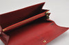 Auth Louis Vuitton Epi Pochette Porte Monnaie Credit Wallet Red M63577 LV K4838