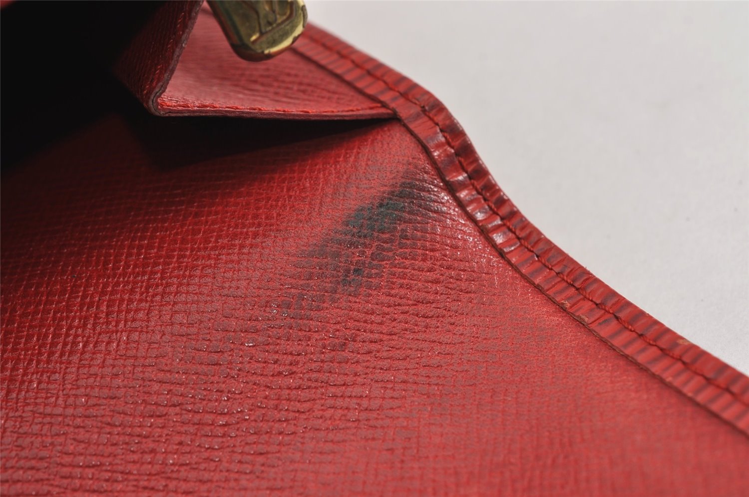 Auth Louis Vuitton Epi Pochette Porte Monnaie Credit Wallet Red M63577 LV K4838