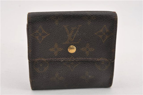 Authentic Louis Vuitton Monogram M61652 Porte Monnaie Billet Carte Credit K4839