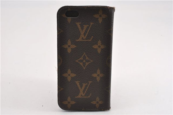 Authentic Louis Vuitton Monogram Folio Iphone 6 Case M61422 LV K4842