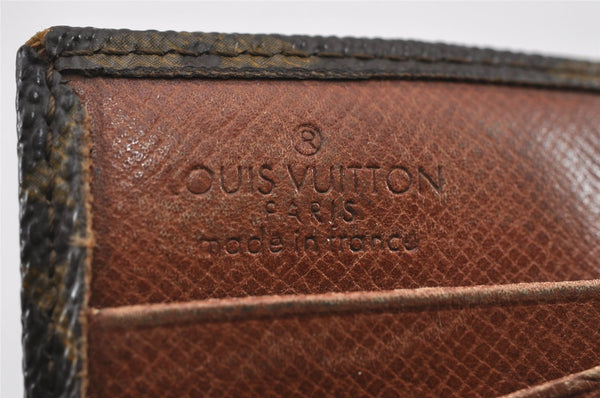 Authentic Louis Vuitton Monogram Porte Monnaie Billets Wallet M61660 LV K4844