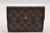 Authentic Louis Vuitton Damier Porte Tresor Etui Papier Wallet N61202 LV K4846