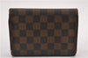 Authentic Louis Vuitton Damier Porte Tresor Etui Papier Wallet N61202 LV K4846