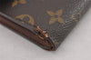 Authentic Louis Vuitton Monogram Porte Tresor Etui Papier Wallet M61202 LV K4850