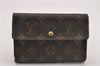 Authentic Louis Vuitton Monogram Porte Tresor Etui Papier Wallet M61202 LV K4850