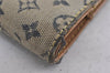Auth Louis Vuitton Monogram Mini Agenda PM Notebook Cover R20905 Blue LV K4851