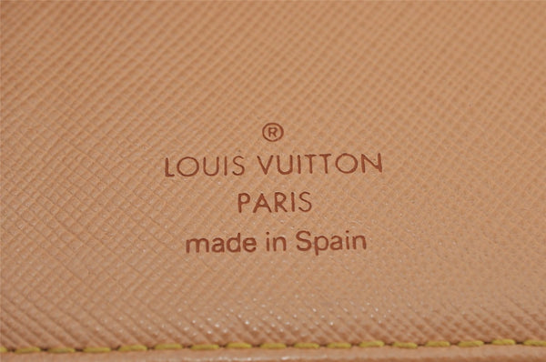 Auth Louis Vuitton Monogram Mini Agenda PM Notebook Cover R20905 Blue LV K4851