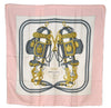 Authentic HERMES Carre 90 Scarf "BRIDES de GALA par" Silk Pink K4852