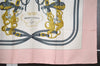 Authentic HERMES Carre 90 Scarf "BRIDES de GALA par" Silk Pink K4852