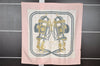 Authentic HERMES Carre 90 Scarf "BRIDES de GALA par" Silk Pink K4852