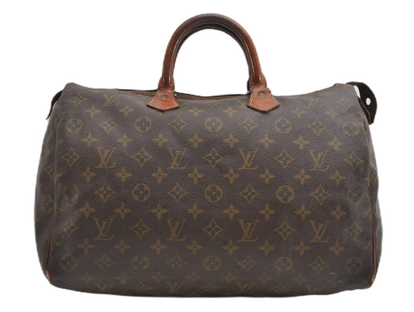 Authentic Louis Vuitton Monogram Speedy 35 Hand Boston Bag Old Model LV K4854