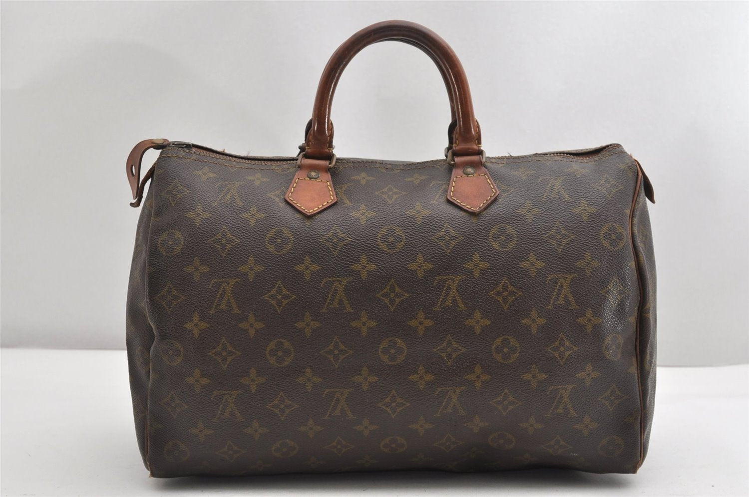 Authentic Louis Vuitton Monogram Speedy 35 Hand Boston Bag Old Model LV K4854