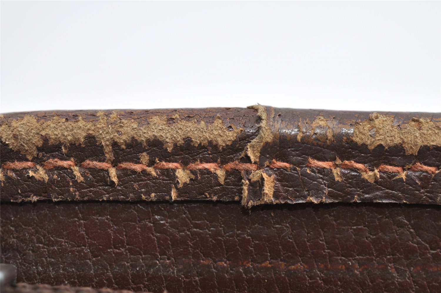 Authentic GUCCI Vintage Clutch Hand Bag Purse GG PVC Leather Brown K4856