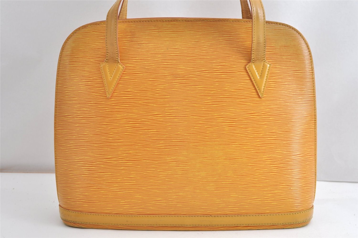 Authentic Louis Vuitton Epi Russac Shoulder Tote Bag Yellow M52289 LV K4857