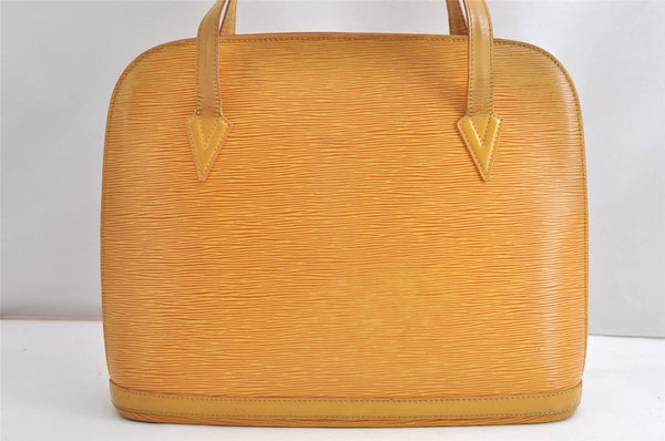 Authentic Louis Vuitton Epi Russac Shoulder Tote Bag Yellow M52289 LV K4857