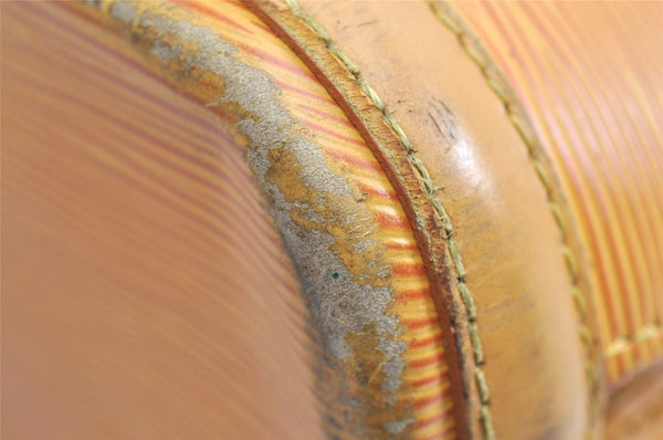 Authentic Louis Vuitton Epi Russac Shoulder Tote Bag Yellow M52289 LV K4857