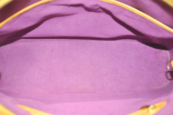 Authentic Louis Vuitton Epi Russac Shoulder Tote Bag Yellow M52289 LV K4857