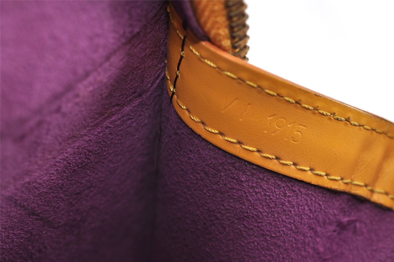 Authentic Louis Vuitton Epi Russac Shoulder Tote Bag Yellow M52289 LV K4857