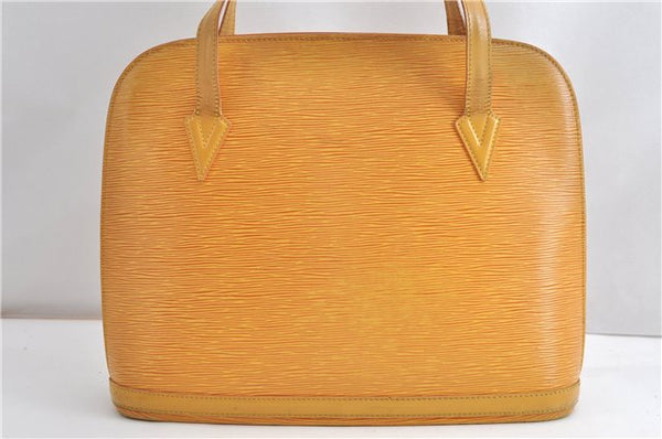 Authentic Louis Vuitton Epi Russac Shoulder Tote Bag Yellow M52289 LV K4857