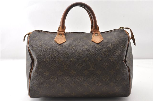 Authentic Louis Vuitton Monogram Speedy 30 Hand Boston Bag Old Model Junk K4860