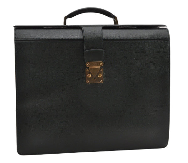 Auth Louis Vuitton Taiga Ural Business Bag Briefcase Green M30024 LV Junk K4861