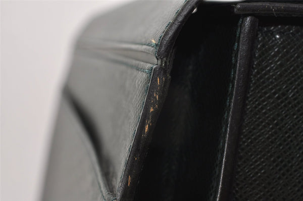 Auth Louis Vuitton Taiga Ural Business Bag Briefcase Green M30024 LV Junk K4861