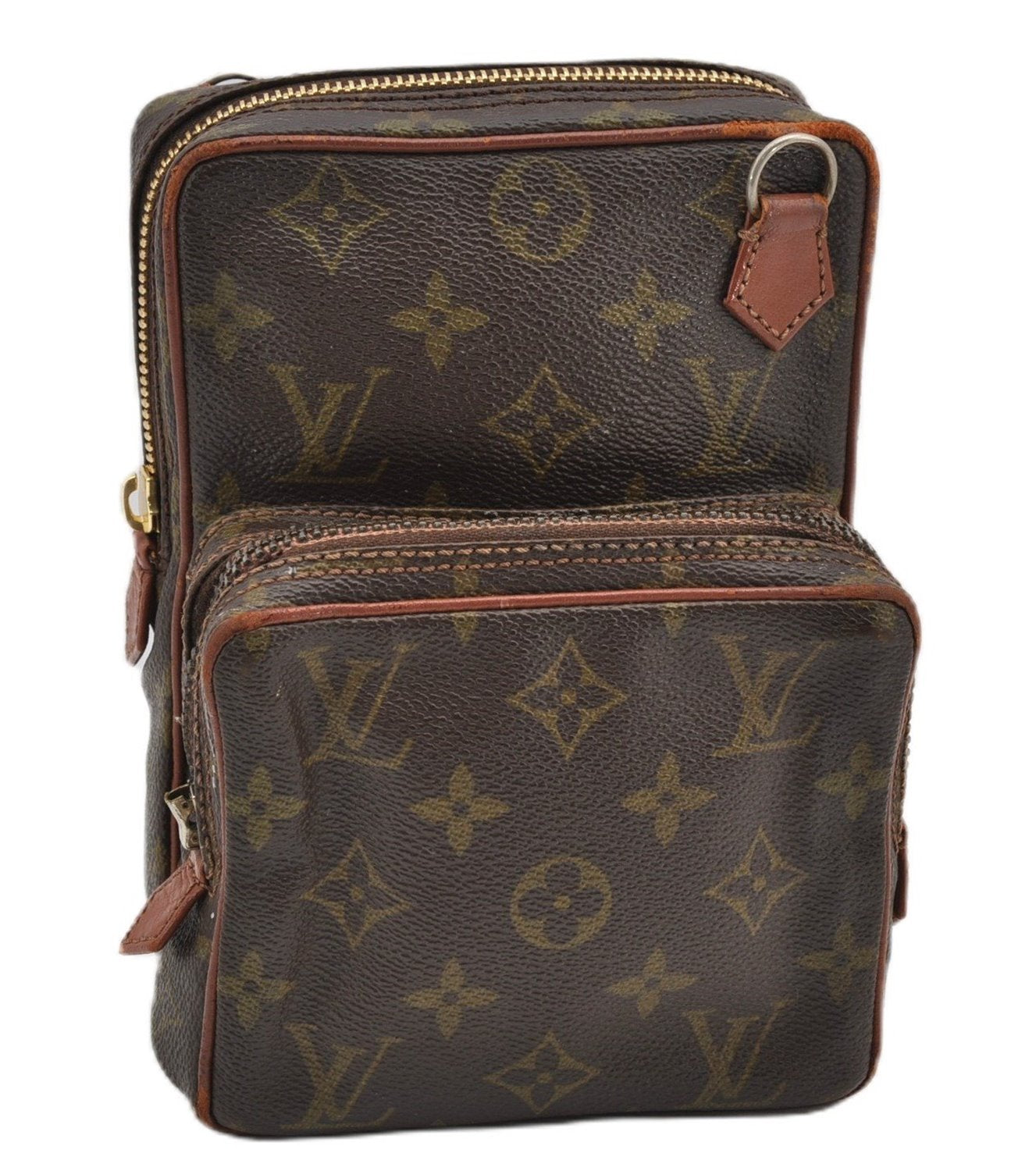 Authentic Louis Vuitton Monogram Amazone Shoulder Cross Bag Old Model Junk K4863