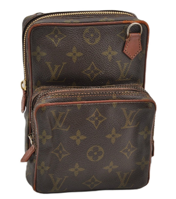 Authentic Louis Vuitton Monogram Amazone Shoulder Cross Bag Old Model Junk K4863