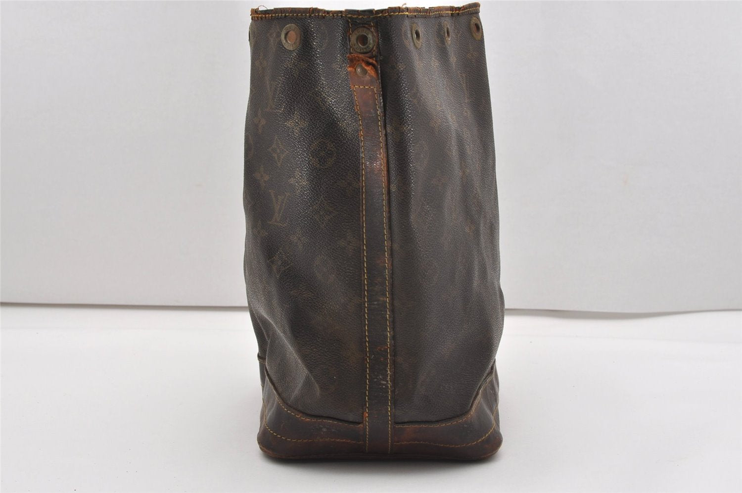 Authentic Louis Vuitton Monogram Noe Shoulder Drawstring Bag M42224 Junk K4864