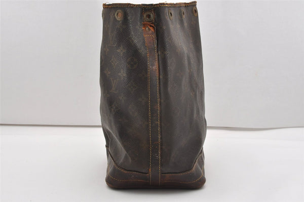 Authentic Louis Vuitton Monogram Noe Shoulder Drawstring Bag M42224 Junk K4864